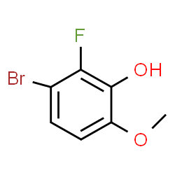 3-溴-2-氟-6-甲氧基苯酚结构式