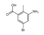 3-amino-5-bromo-2-methylbenzoic acid结构式
