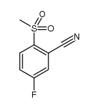 2-甲砜基-5-氟苯腈结构式