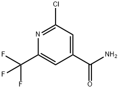 2-氯-6-三氟甲基异烟酰胺结构式