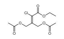 2-(1-chloro-2-ethoxy-2-oxoethylidene)propane-1,3-diyl diacetate结构式
