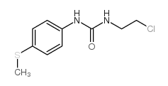 N-(2-氯乙基)-N'-[4-(甲硫基)苯基]脲结构式
