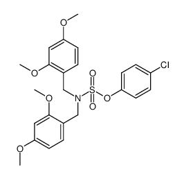 4-methoxyphenyl bis(2,4-dimethoxybenzyl)sulfamate Structure
