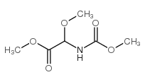 N-甲氧基羰基-2-甲氧基-DL-甘氨酸甲酯结构式