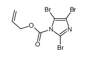 prop-2-enyl 2,4,5-tribromoimidazole-1-carboxylate结构式