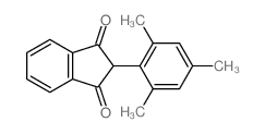 1H-Indene-1,3(2H)-dione,2-(2,4,6-trimethylphenyl)-结构式