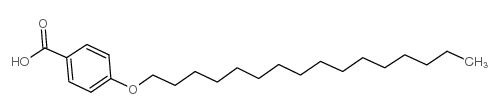 Benzoic acid,4-(hexadecyloxy)- Structure