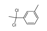 1-(1,1-dichloroethyl)-3-methylbenzene结构式