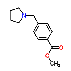4-(吡咯烷-1-甲基)苯甲酸甲酯结构式