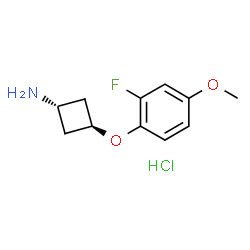反式环丁胺,3-(2-氟-4-甲氧基苯氧基)盐酸盐结构式