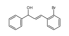 (E)-1-bromo-2-(3'-hydroxy-3'-phenylprop-1'-enyl)benzene结构式