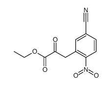 (5-cyano-2-nitro-phenyl)-pyruvic acid ethyl ester结构式
