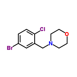 4-(5-Bromo-2-chlorobenzyl)morpholine Structure