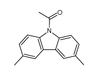 9-acetyl-3,6-dimethyl-carbazole结构式