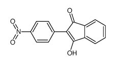 3-羟基-2-(4-硝基苯基)-1H-茚酮-1-酮结构式