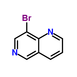 8-溴-1,6-萘吡啶结构式