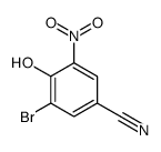 3-溴-4-羟基-5-硝基苯甲腈结构式