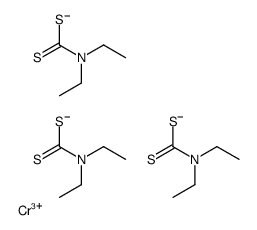 chromium(3+),N,N-diethylcarbamodithioate结构式