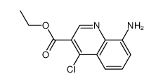 8-Amino-4-chloro-3-quinolinecarboxylic acid ethyl ester Structure