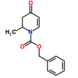 Benzyl 2-methyl-4-oxo-3,4-dihydropyridine-1(2H)-carboxylate structure