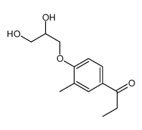 1-[4-(2,3-dihydroxypropoxy)-3-methylphenyl]propan-1-one Structure