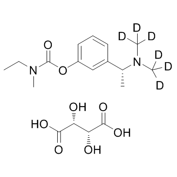 (R)-Rivastigmine (D6 tartrate) structure