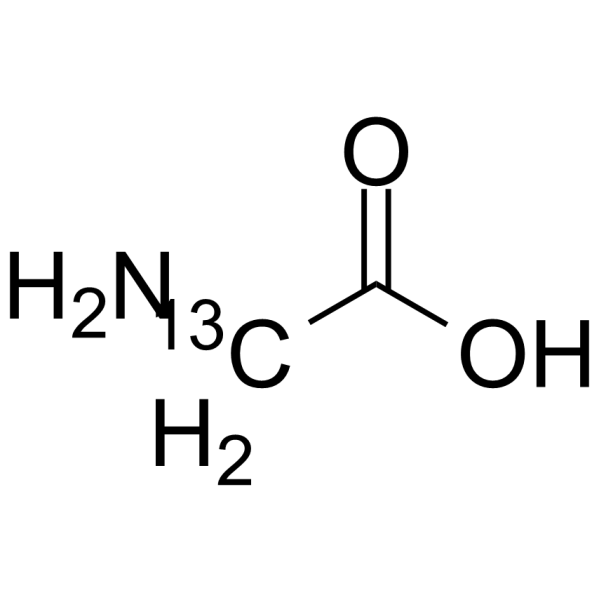 Glycine-2-13C Structure