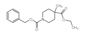 1-苄基 4-乙基 4-甲基哌啶-1,4-二羧酸酯结构式