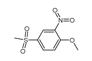 4-methanesulfonyl-1-methoxy-2-nitro-benzene结构式
