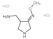4-(氨基甲基)-3-吡咯烷酮 O-甲基肟盐酸盐结构式