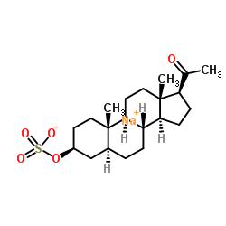 (3β)-去甲萘烷酮硫酸钠盐结构式