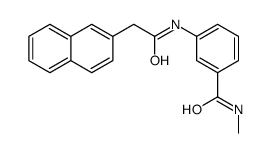 N-methyl-3-[(2-naphthalen-2-ylacetyl)amino]benzamide结构式