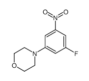 N-4-(3-fluoro-5-nitrophenyl)morpholine结构式
