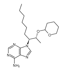 9-((2R,3S)-2-((tetrahydro-2H-pyran-2-yl)oxy)nonan-3-yl)-9H-purin-6-amine Structure