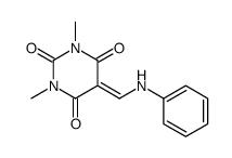 5-(Anilinomethylene)-1,3-dimethyl-2,4,6(1H,3H,5H)-pyrimidinetrion e结构式