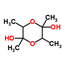 2,3,5,6-Tetramethyl-1,4-dioxane-2,5-diol structure