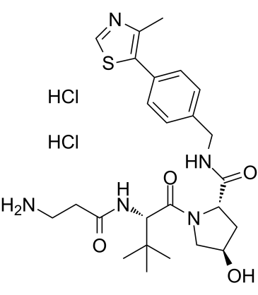 (S,R,S)-AHPC-C2-NH2 dihydrochloride结构式