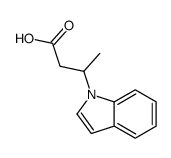 beta-methyl-1H-indole-1-propionic acid structure
