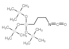 3-ISOCYANATOPROPYLTRIS(TRIMETHYLSILOXY)SILANE结构式