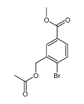 3-(乙酰基氧基)甲基-4-溴苯甲酸甲酯结构式