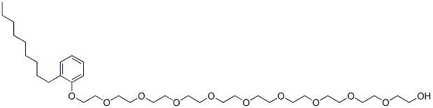 29-(nonylphenoxy)-3,6,9,12,15,18,21,24,27-nonaoxanonacosanol Structure
