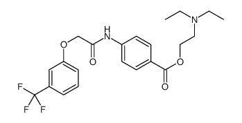 2-(diethylamino)ethyl 4-[[2-[3-(trifluoromethyl)phenoxy]acetyl]amino]benzoate Structure