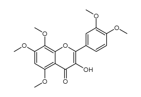2-(3,4-dimethoxy-phenyl)-3-hydroxy-5,7,8-trimethoxy-chromen-4-one Structure