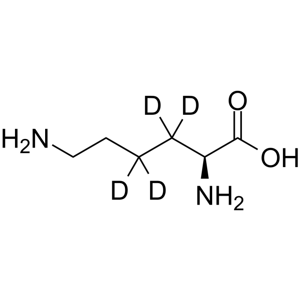 L-赖氨酸 d4-1结构式