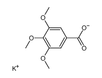 3,4,5-trimethoxybenzoic acid potassium salt Structure