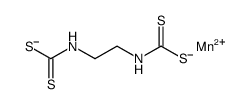 manganese(+2) cation: [2-(sulfidocarbothioylamino)ethylamino]methanedi thioate Structure