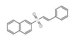 Naphthalene,2-[[(1E)-2-phenylethenyl]sulfonyl]-结构式