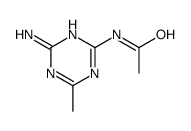 N-(4-amino-6-methyl-1,3,5-triazin-2-yl)acetamide结构式