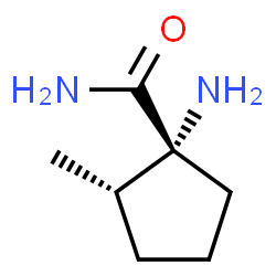 Cyclopentanecarboxamide, 1-amino-2-methyl-, (1R,2S)- (9CI) Structure
