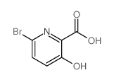 6-溴-3-羟基吡啶-2-甲酸结构式